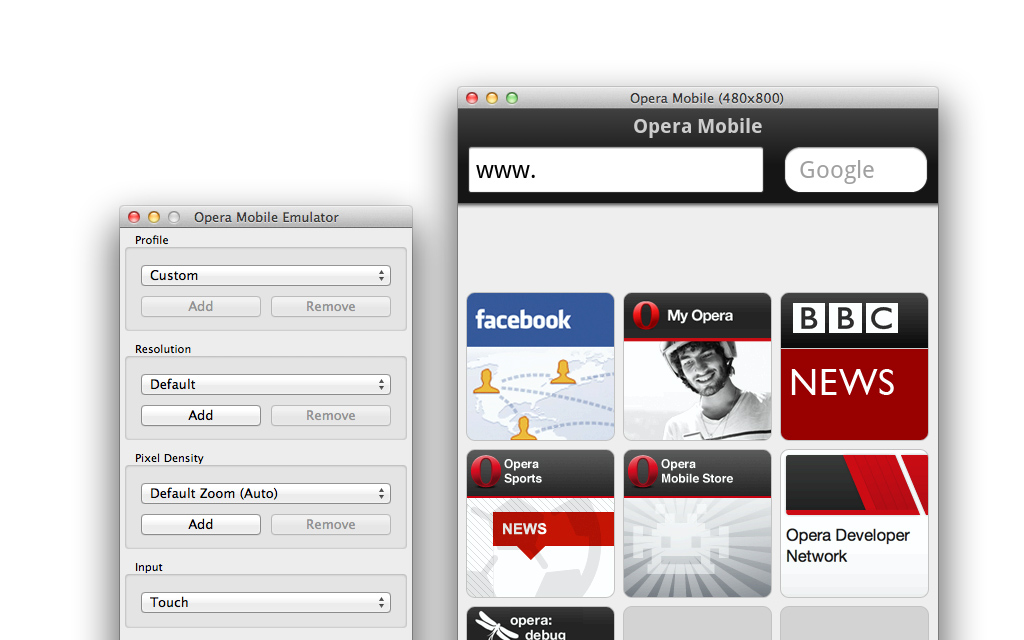 Opera Mobile Emulator