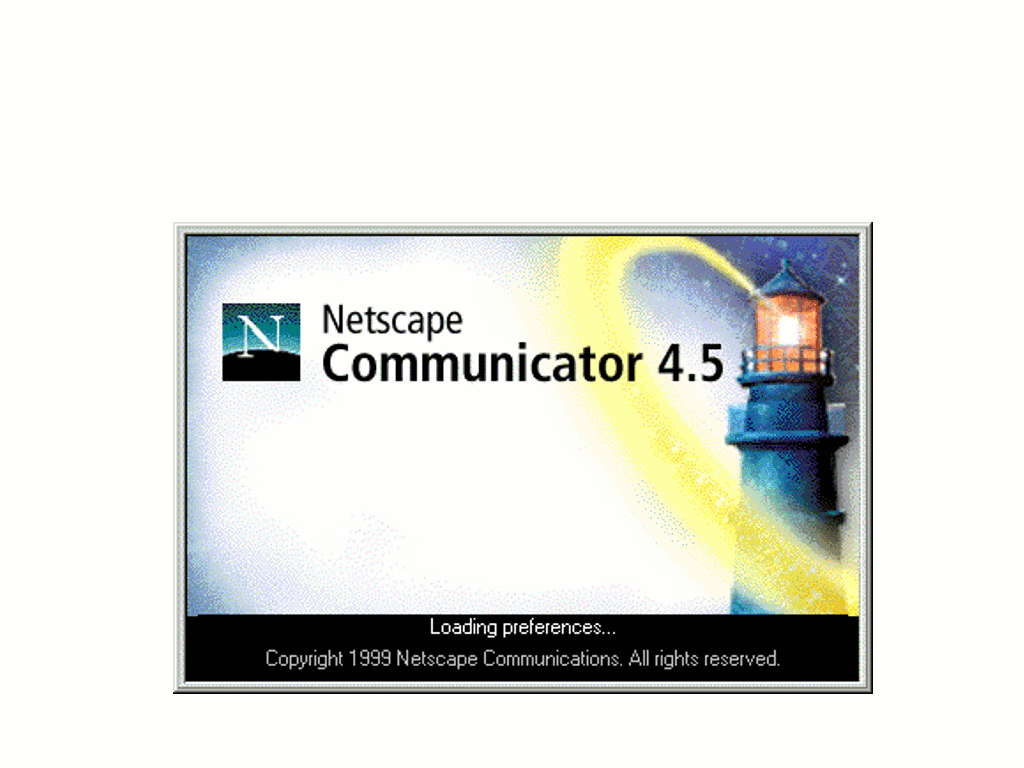 netscape 4.5 splash screen