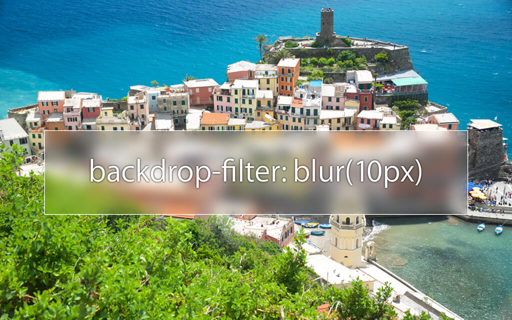 backdrop-filter: blur(10px)
