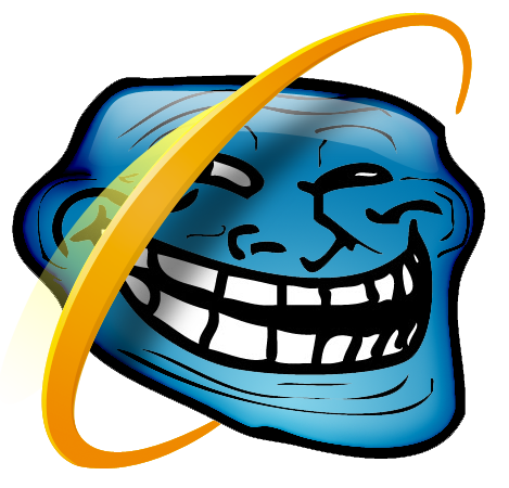 Internet Explorer trollface