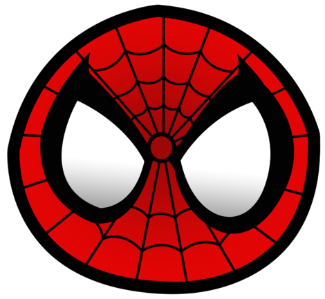 Логотип Человека-Паука в мультяшной интерпретации
